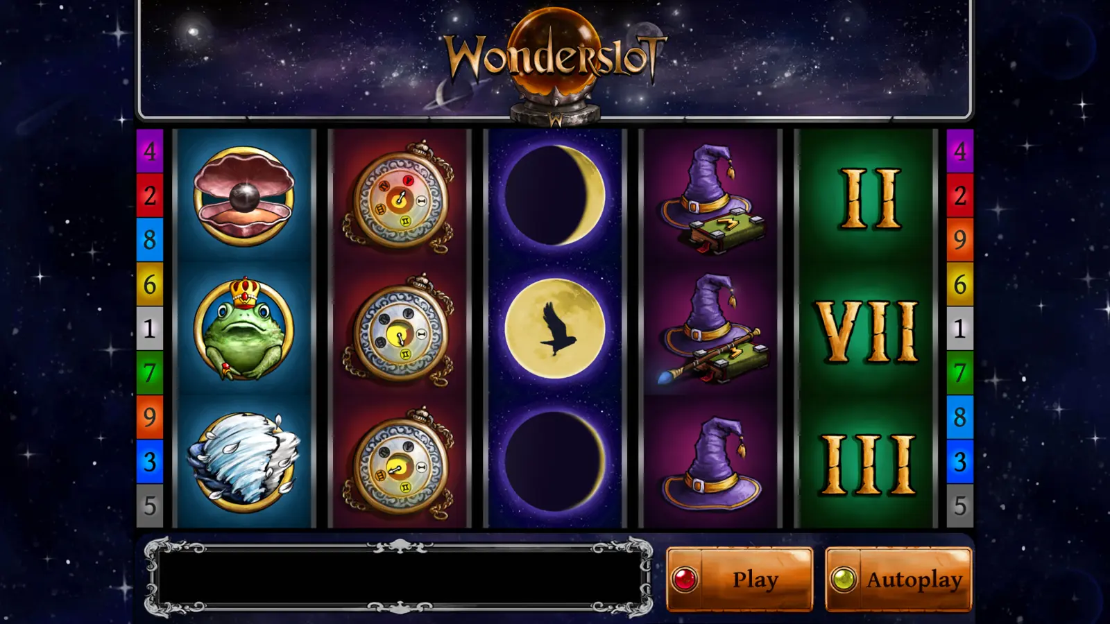 Magical reel mechanics in Wonderslot